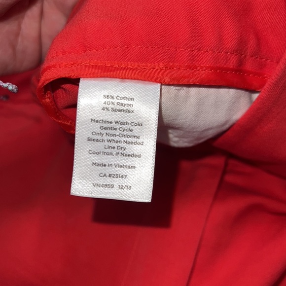 Red Talbots Curvy Pants - Picture 7 of 7